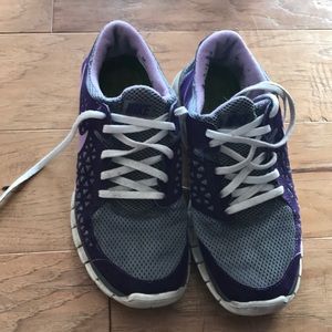 Purple and grey Nike Free Runs-Women's